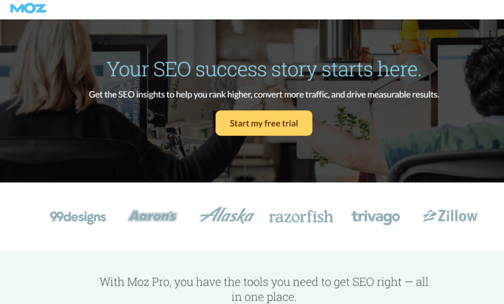 moz pro signup page image